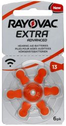 Купете 6 броя батерии за слухов апарат Rayovac Extra размер 13 - BATERIIKI.COM