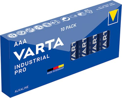 10 броя Varta PRO LR03 AAA 4003 индустриални алкални батерии
