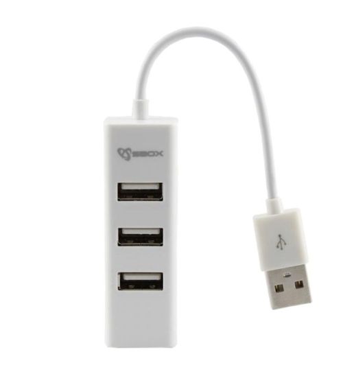 USB хъб SBOX H-204 бял - USB 2.0 4 PORT