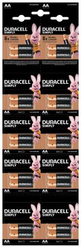 Комплект 20 бр. алкални батерии Duracell HDBC LR6 AA - 10x2 блистера