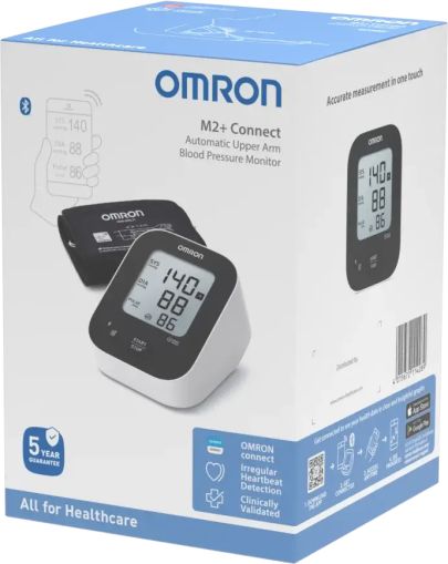 OMRON M2+ Connect HEM‑7188T1‑LE – интелигентен апарат за кръвно с Bluetooth и клинична точност