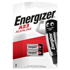 Комплект 2 бр. батерии Energizer A23 – Дълготрайна мощност за дистанционни за автомобили и електронни устройства
