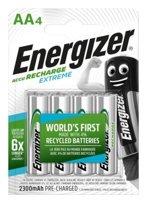 4 бр. Energizer R6/AA Ni-MH 2300mAh Extreme презареждащи батерии