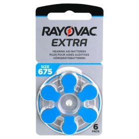 6 бр. Rayovac Extra размер 675 батерии за слухов апарат - BATERIIKI.COM