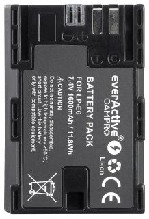 Акумулаторна батерия everActive CamPro - заместител за Canon LP-E6