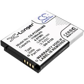Батерия за бебефон Philips CS-PCD603MB (1100 mAh, 3.7 V) Съвместима с SCD-603/00, SCD-603H, SCD603, SCD603/10, SCD603/20