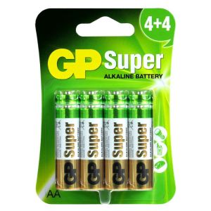Неограничена Енергия с 8 x GP Super Alkaline LR6 / AA Алкални батерии - Надеждно Захранване за Вашите Устройства