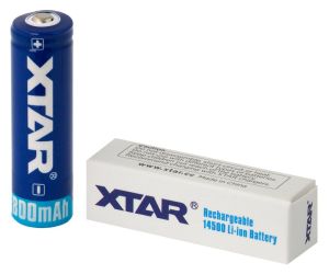 Енергия в Движение: XTAR 14500/AA/R6 3.7V Li-ion 800mAh Презареждаема Батерия със Защита - Надеждно Захранване в BATERIIKI.COM