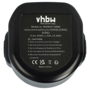 Нов живот за вашия Black & Decker и Dewalt: Съвместима батерия A9242, 1500mAh, 9.6V NiMH. Надеждна енергия за вашия инструмент. От BATERIIKI.COM.