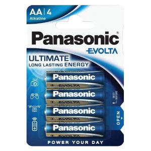 4 бр. PANASONIC EVOLTA LR6 - Мощни Алкални Батерии в Блистер, За Надеждно Захранване