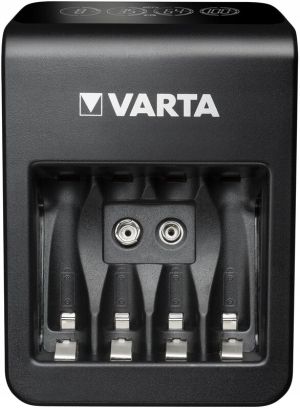 Зарядно устройство Ni-MH VARTA LCD PLUG CHARGER PLUS 57687 + 4 x R6 / AA 2100 mAh: Интелигентно Зареждане и Надеждна Енергия | BATERIIKI.COM