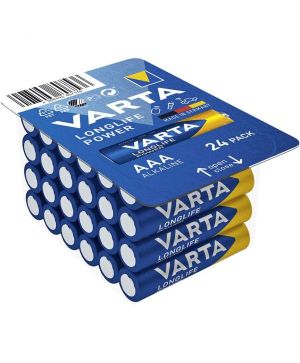 Алкални Батерии LR03 24бр. AAA BOX VARTA LONGLIFE POWER: Надеждна Енергия с Най-Високо Качество | BATERIIKI.COM
