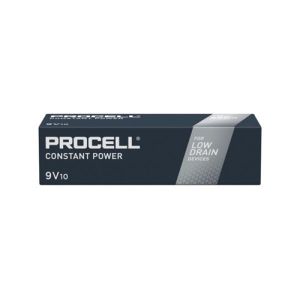 Duracell Procell Constant 9V - Надеждни и Ефективни Алкални Батерии за Вашите Електронни Устройства - 10 бр.