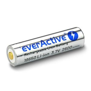 everActive 18650 - Батерия, Защитена и Винаги Готова за Действие: 3.7V Li-ion 2600mAh с micro USB Зареждане в Кутия