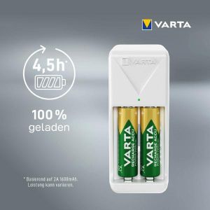 Varta Mini Charger: Компактно и Мощно зарядно за батерии - Зареждайте Бързо и Лесно Вашите Батерии АА и ААА