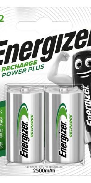 Акумулаторни C батерии Energizer Power Plus 1,2 V 2,5 Ah - Захранете Вашите устройства с акумулаторна енергия в опаковка от 2 бр. BATERIIKI.COM