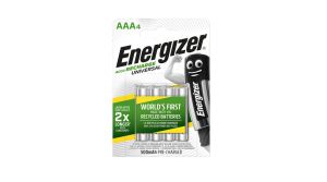 Energizer Универсални акумулаторни батерии AAA 4бр. 500mAh - Отключете устойчива енергия за вашите устройства