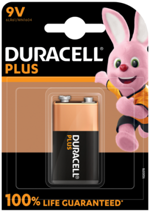 Алкална батерия Duracell Plus Power 9V MN1604: Надеждна Енергия за Вашия Живот