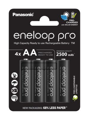 Продължи приключенията си със зареждащите се Panasonic Eneloop PRO R6 AA 2500mAh батерии