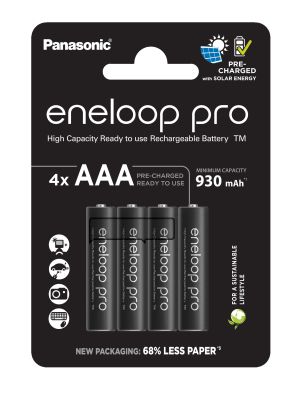 Невероятна издръжливост и надеждност - 4 бр. Panasonic Eneloop PRO Ni-MH 930mAh батерии R03/AAA в BATERIIKI.COM