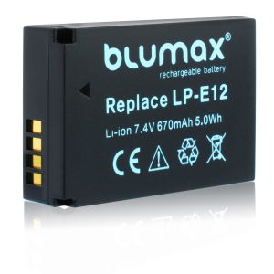 Съвместима Литиево-йонна Батерия за Canon EOS, замества LP-E12 - 670mAh, 7.2V, Li-Ion