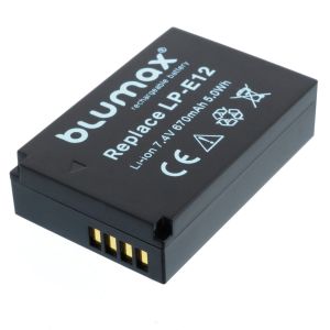 Съвместима Литиево-йонна Батерия за Canon EOS, замества LP-E12 - 670mAh, 7.2V, Li-Ion