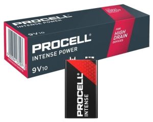 10бр. Duracell Procell Intense Power 6LR61/9V Батерии – Професионална Сила за Взискателни Устройства