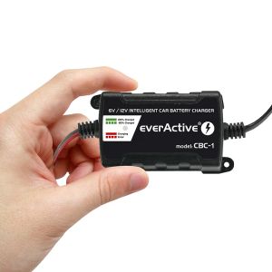 Мултифункционално зарядно устройство everActive CBC-1 v2 – Идеално решение за 6V/12V автомобилни, мотоциклетни и AGM батерии и акумулатори