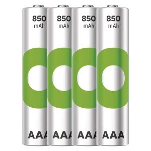 4 бр. Презареждаеми Батерии GP ReCyko AAA 850mAh – Мощност, Устойчивост и Екологичност в Едно
