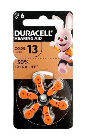 Duracell EasyTab DA13 – Батерии за слухов апарат с висока издръжливост | BATERIIKI.COM