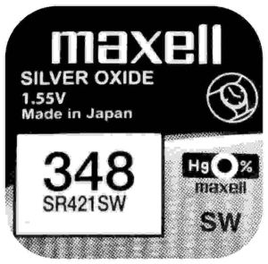 Maxell Watch 348 SR421SW – Сребърна Батерия за аналогов часовник