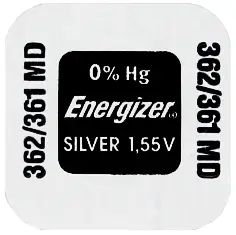 Сребърна Батерия ENERGIZER Silver 362/361 SR721SW/W 1.55V за часовници – 1 бр. блистер