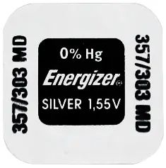 ENERGIZER Silver 357/303 – Високопрецизна батерия за часовници и електроника с дълъг живот