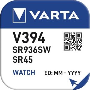 VARTA V394 Сребърна часовникова Батерия – Прецизна енергия за Вашия часовник