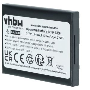 Съвместима батерия 1100 mAh Li-Ion за бебефон Philips SCD603 / Summer Baby Touch – Замества 996510061843, N-S150, 20600002300