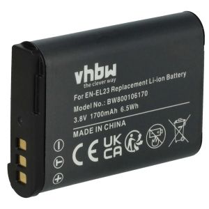 Съвместима батерия Nikon EN-EL23 – 1700 mAh Li-Ion за Coolpix P900 / P610 / B700 | Висока енергийна плътност и надеждност