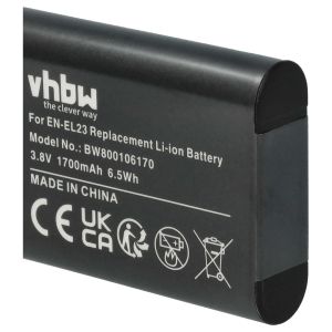 Съвместима батерия Nikon EN-EL23 – 1700 mAh Li-Ion за Coolpix P900 / P610 / B700 | Висока енергийна плътност и надеждност