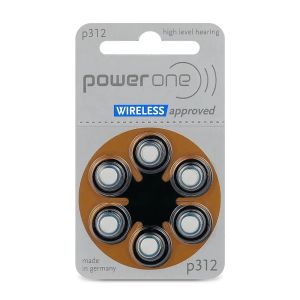 Power One Varta 312 – Силен звук, надеждна енергия. 6 бр. батерии за слухови апарати от световен клас