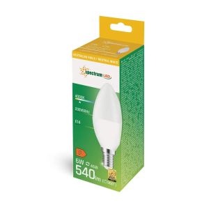 Осветете света си с LED крушката SpectrumLed - 6w e14 4000k 540lm от BATERIIKI.COM!