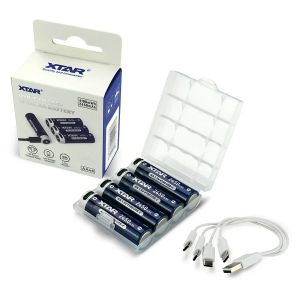 Xtar R6 AA 1.5V Li‑ion 2450mAh – интелигентни USB‑C акумулаторни батерии (4 броя)