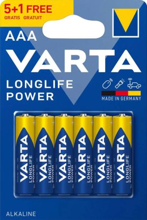 Заредете устройствата си с надеждни алкални батерии Varta Longlife Power LR03 AAA от BATERIIKI.COM - 6бр.