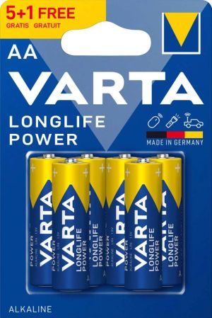 Неустоима мощност с Varta Longlife Power LR6 AA - 6бр. Алкални Батерии от BATERIIKI.COM!