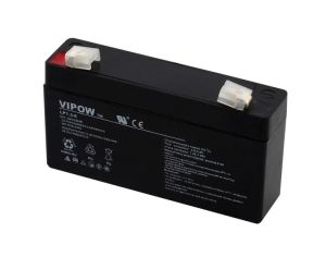 AGM Гел Акумулаторна Батерия Vipow 6V 1.3Ah – Херметична, необслужваема, за резервно захранване