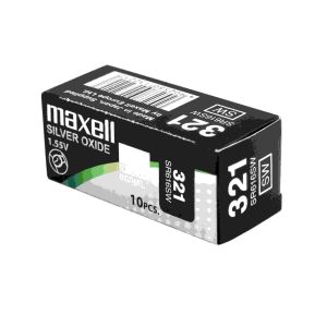 Сребърна батерия MAXELL 321 / SR616SW – 1.55V, 15mAh за часовници